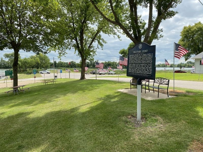 Military Post Marker, from the north image. Click for full size.