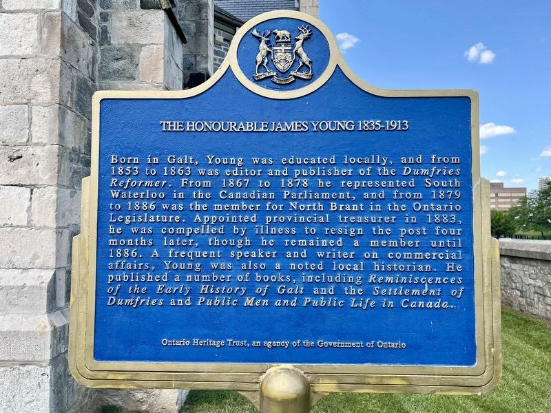 The Honourable James Young 1835-1913 Marker image. Click for full size.