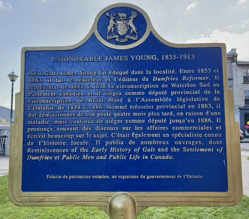 The Honourable James Young 1835-1913 Marker. Click for full size. The Honourable James Young 1835-1913 Marker image. Click for full size.