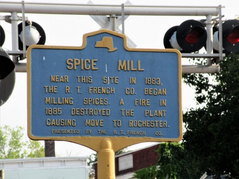 Spice Mill Marker as it appears in August 2023 image. Click for full size.
