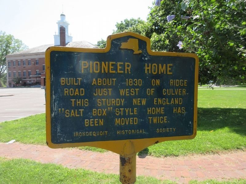 The back side of the Pioneer Home Marker.. Click for full size. The back side of the Pioneer Home Marker. image. Click for full size.