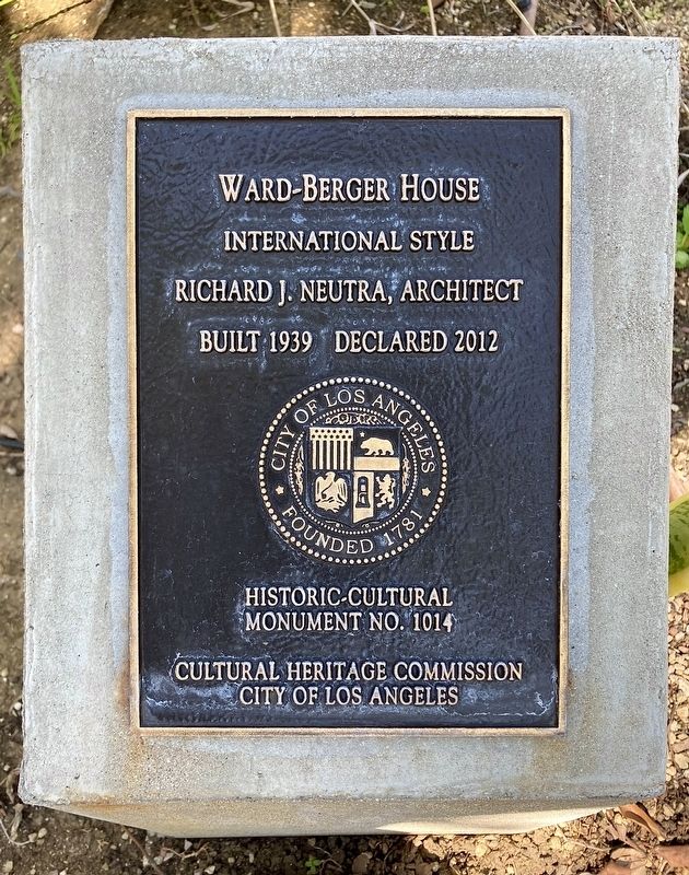 Ward-Berger House Marker. Click for full size. Ward-Berger House Marker image. Click for full size.