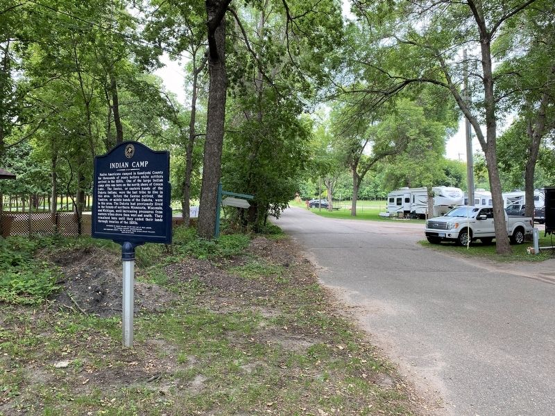 Indian Camp Marker, from the south image. Click for full size.
