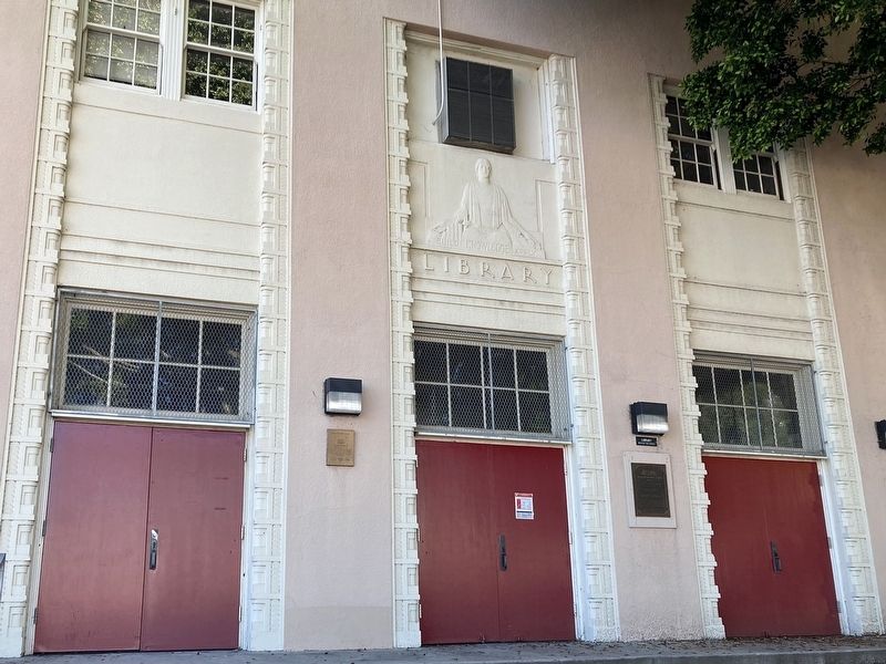 Hollywood High School Marker. Click for full size. Hollywood High School Marker image. Click for full size.