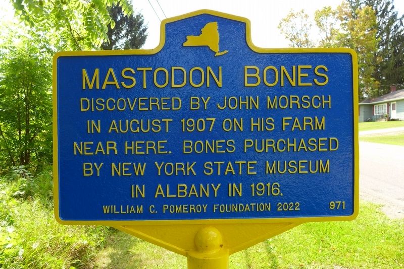 Mastodon Bones Marker. Click for full size. Mastodon Bones Marker image. Click for full size.