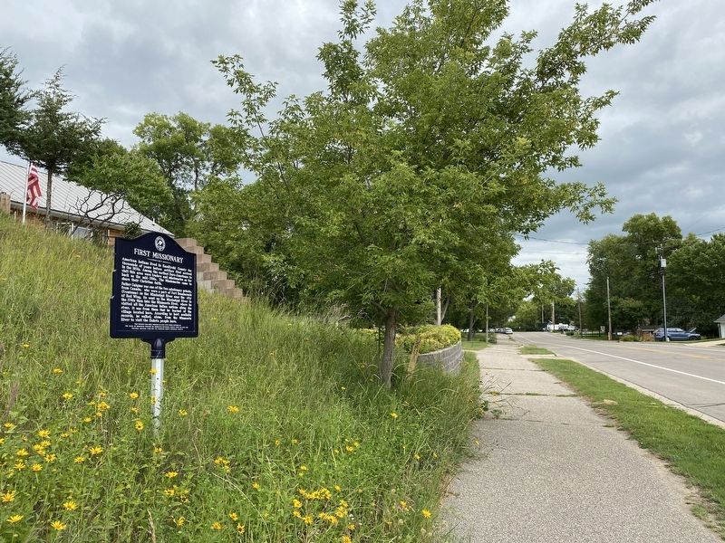 First Missionary Marker, from the west. Click for full size. First Missionary Marker, from the west image. Click for full size.