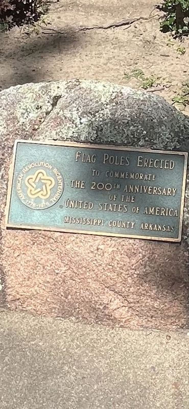 Flag Poles Erected Marker. Click for full size. Flag Poles Erected Marker image. Click for full size.