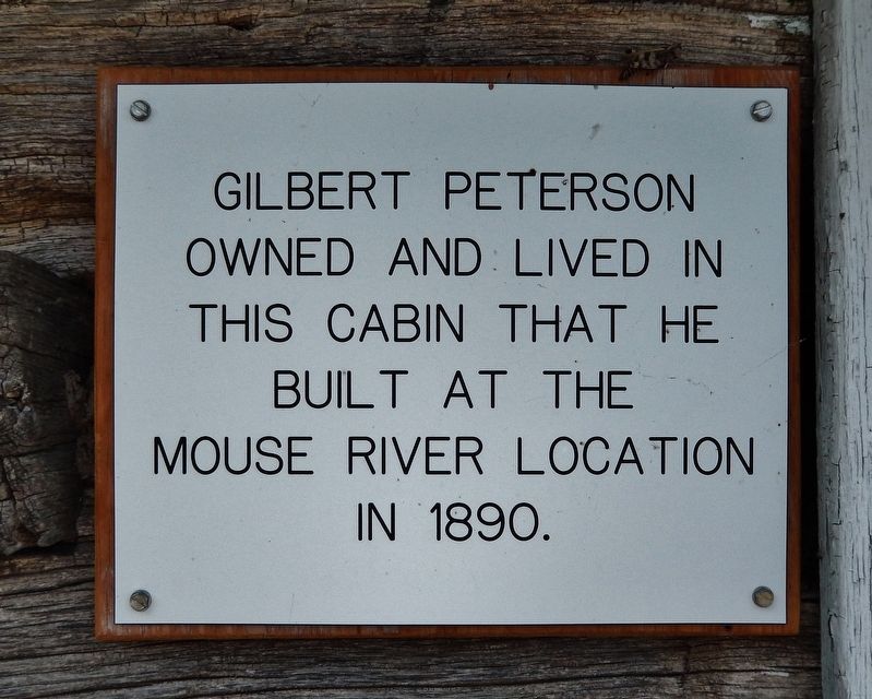 Gilbert Peterson Cabin Marker image. Click for full size.