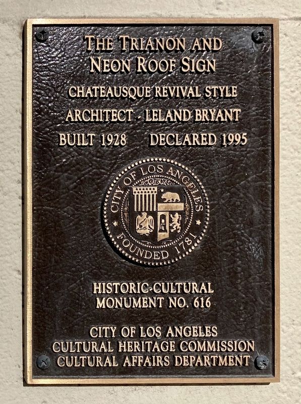 The Trianon Marker image. Click for full size.