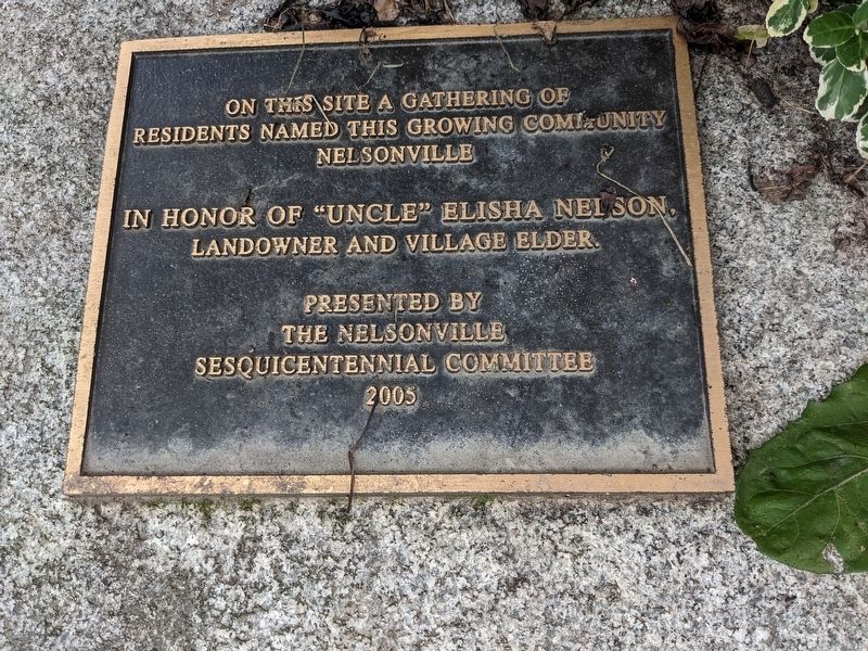 Nelsonville Marker. Click for full size. Nelsonville Marker image. Click for full size.