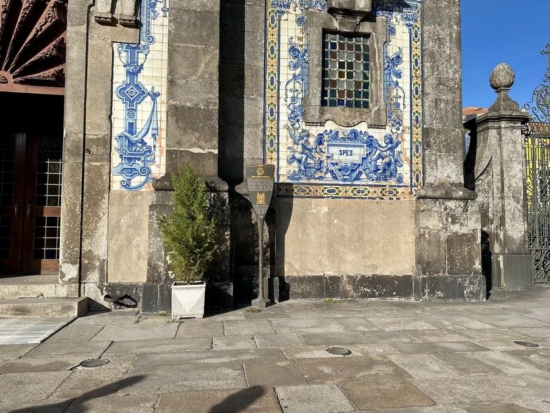 Igreja de Santo Ildefonso / Church of Saint Ildefonso Marker - wide view. Click for full size. Igreja de Santo Ildefonso / Church of Saint Ildefonso Marker - wide view image. Click for full size.