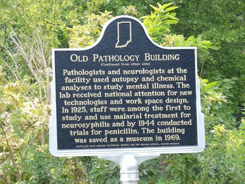 Old Pathology Building Side of Marker image. Click for full size.