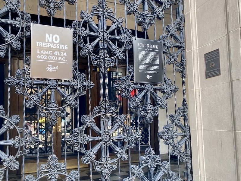 Hollywood Masonic Temple Marker. Click for full size. Hollywood Masonic Temple Marker image. Click for full size.