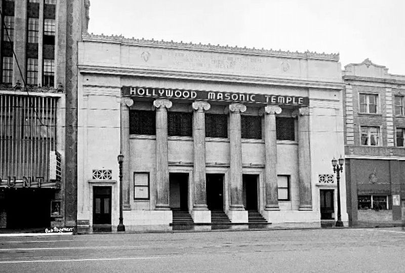 Hollywood Masonic Temple image. Click for full size.