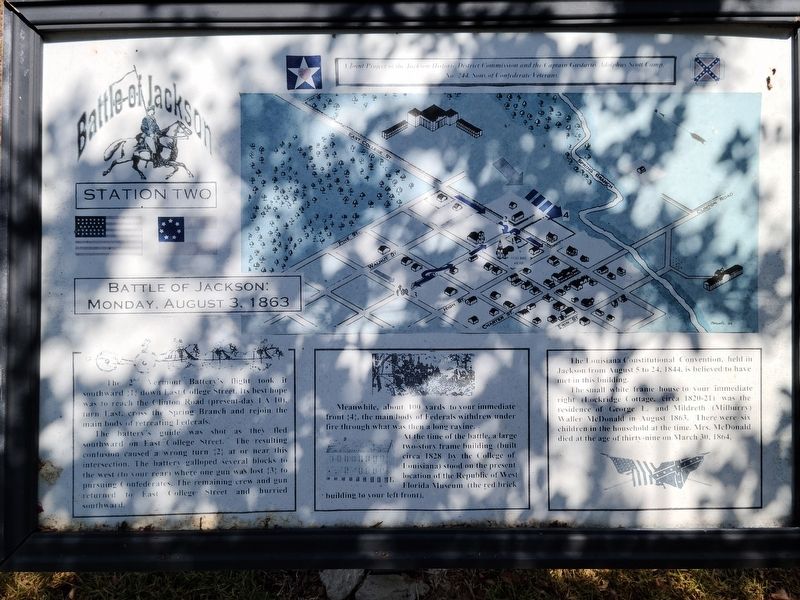 Battle of Jackson Marker image. Click for full size.