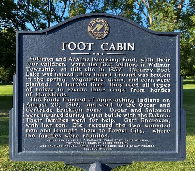 Foot Cabin Marker. Click for full size. Foot Cabin Marker image. Click for full size.