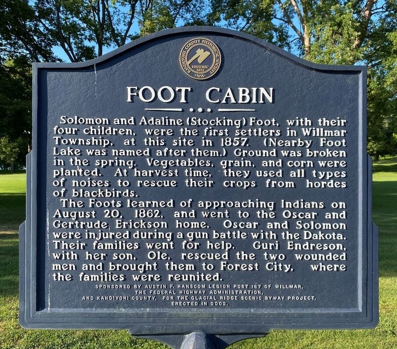 Foot Cabin Marker image. Click for full size.