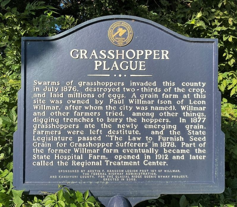 Grasshopper Plague Marker image. Click for full size.