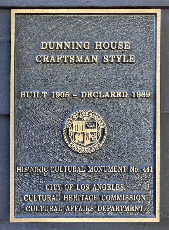 Dunning House Marker image. Click for full size.