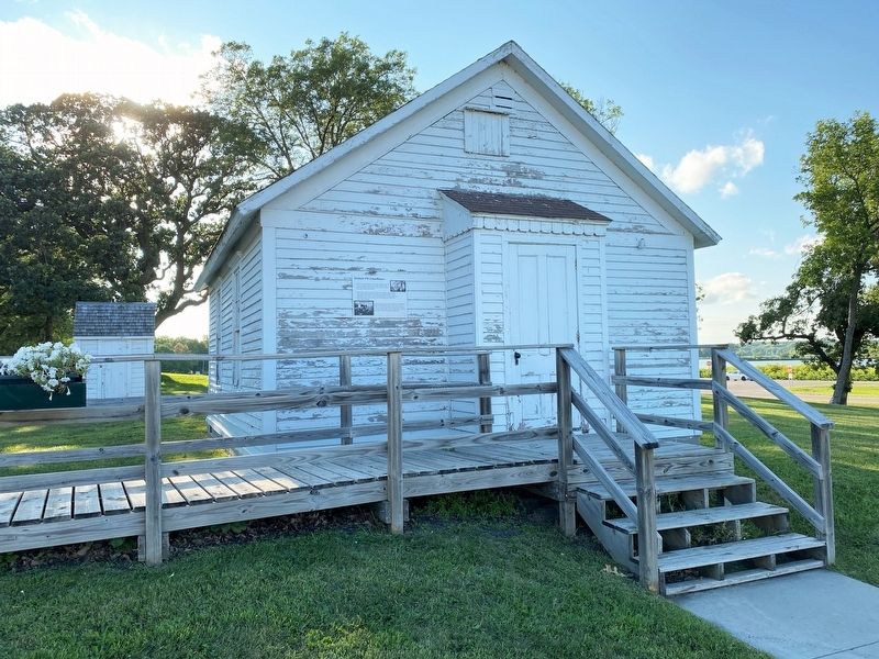 District #18 Schoolhouse & Marker. Click for full size. District #18 Schoolhouse & Marker image. Click for full size.