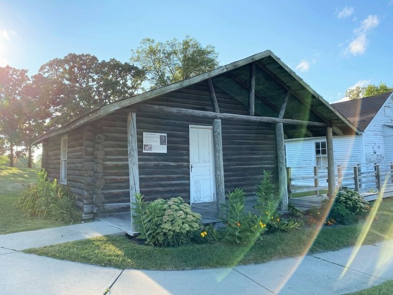 Judge Qvale Cabin & Marker. Click for full size. Judge Qvale Cabin & Marker image. Click for full size.