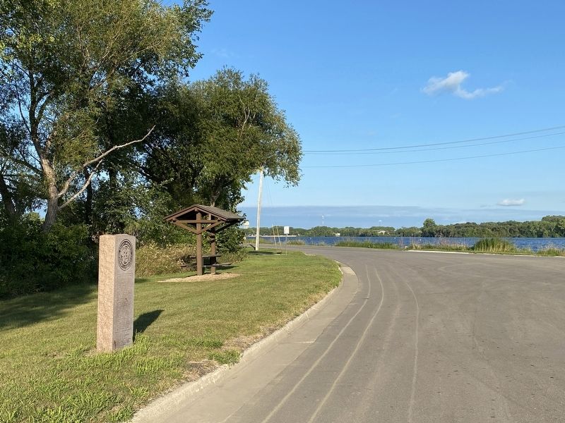 Berger Thorson Killed Marker, from the west. Click for full size. Berger Thorson Killed Marker, from the west image. Click for full size.