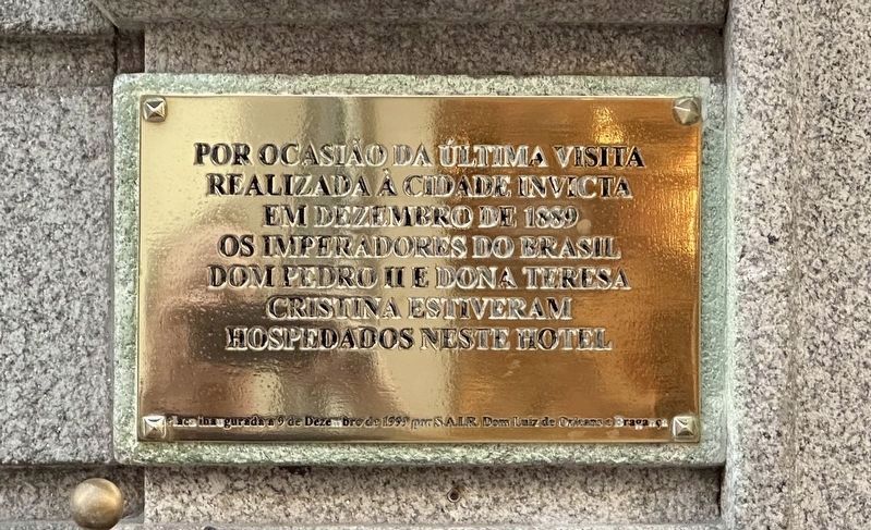 Dom Pedro II and Dona Teresa Cristina Marker image. Click for full size.