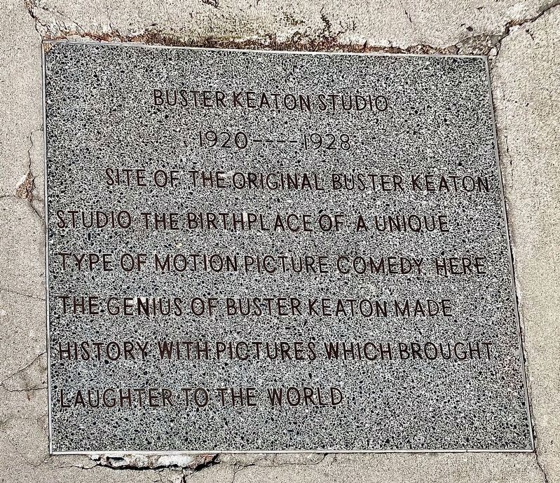 Buster Keaton Studio Marker image. Click for full size.