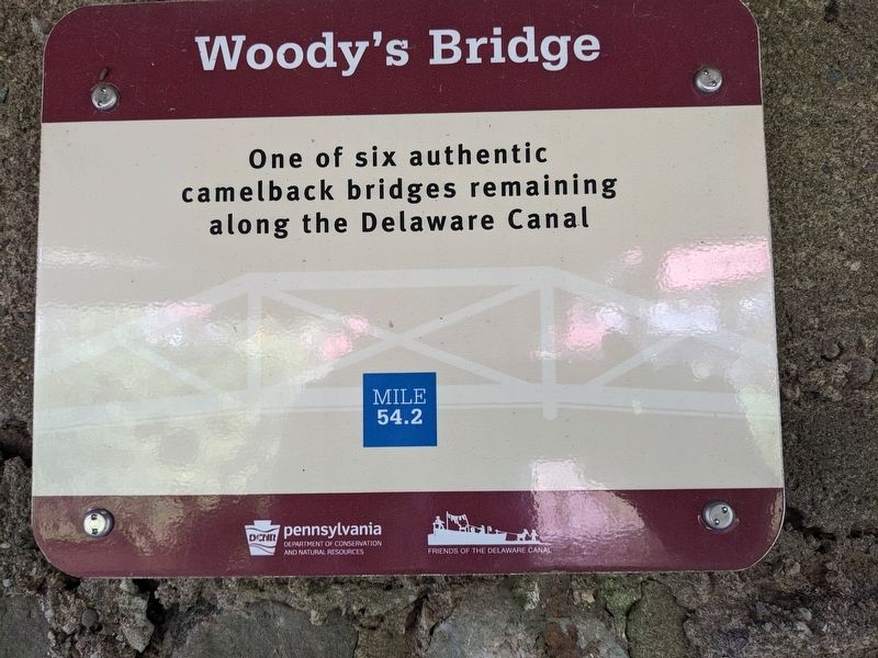 Woody's Bridge Marker image. Click for full size.