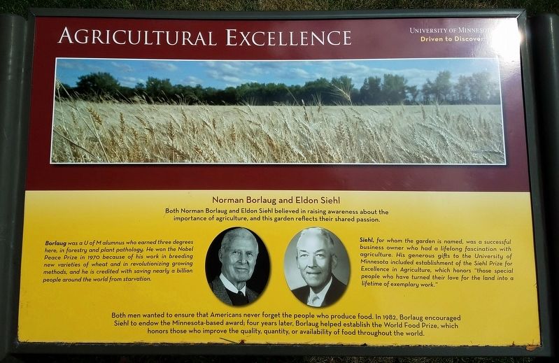 Agricultural Excellence Marker. Click for full size. Agricultural Excellence Marker image. Click for full size.