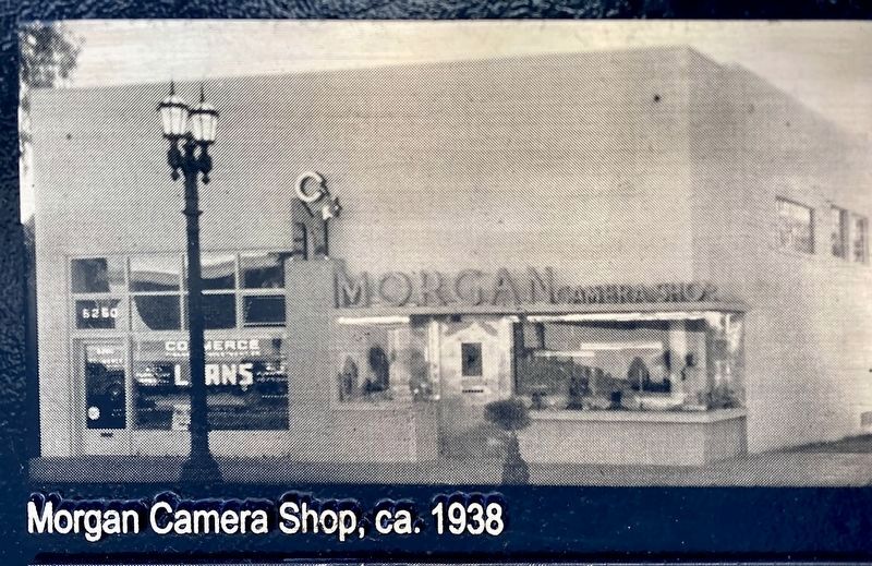 Morgan Camera Shop, ca. 1938 image. Click for full size.