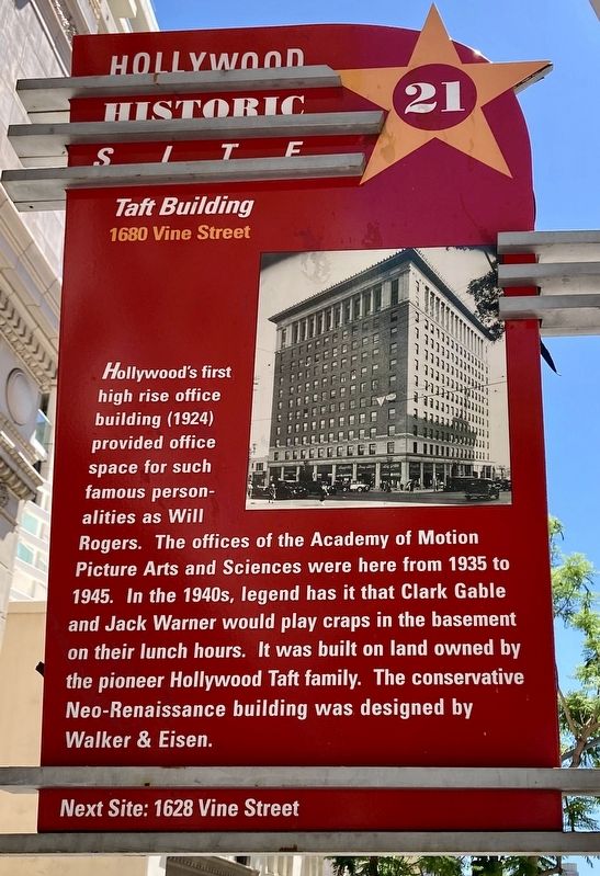 Taft Building Marker image. Click for full size.