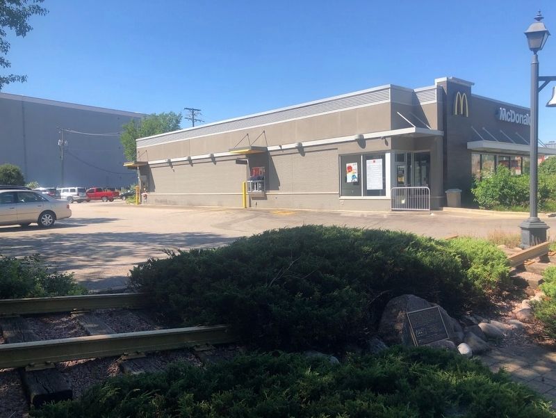 The Underground Railroad Memorial and the Maywood McDonald's image. Click for full size.
