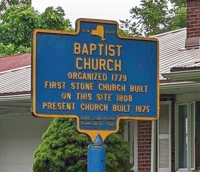 Baptist Church Marker. Click for full size. Baptist Church Marker image. Click for full size.
