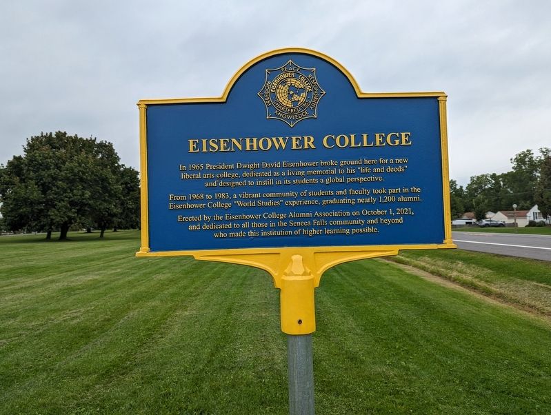 Eisenhower College Marker. Click for full size. Eisenhower College Marker image. Click for full size.