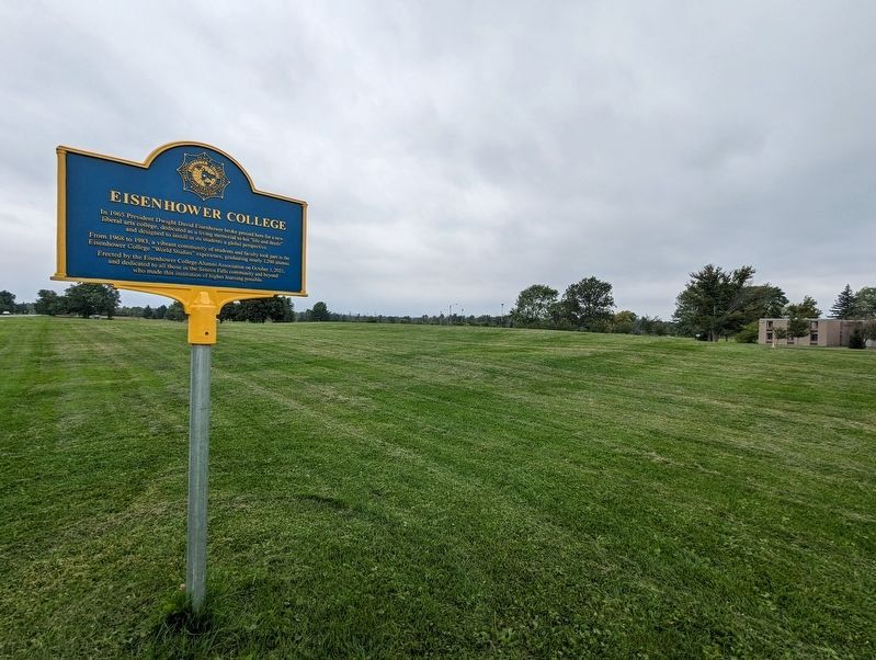 Eisenhower College Marker. Click for full size. Eisenhower College Marker image. Click for full size.