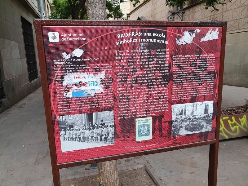 Baixeras: A Symbolic Monumental School Marker. Click for full size. Baixeras: A Symbolic Monumental School Marker image. Click for full size.
