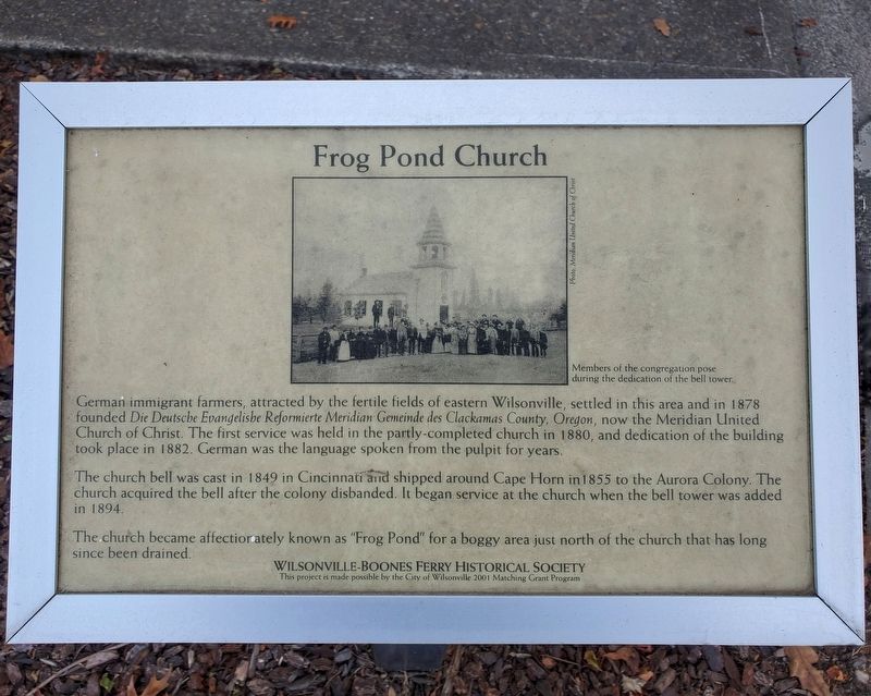 Frog Pond Church Marker image. Click for full size.