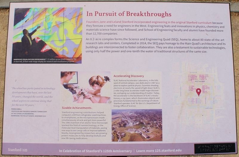 In Pursuit of Breakthroughs Marker image. Click for full size.