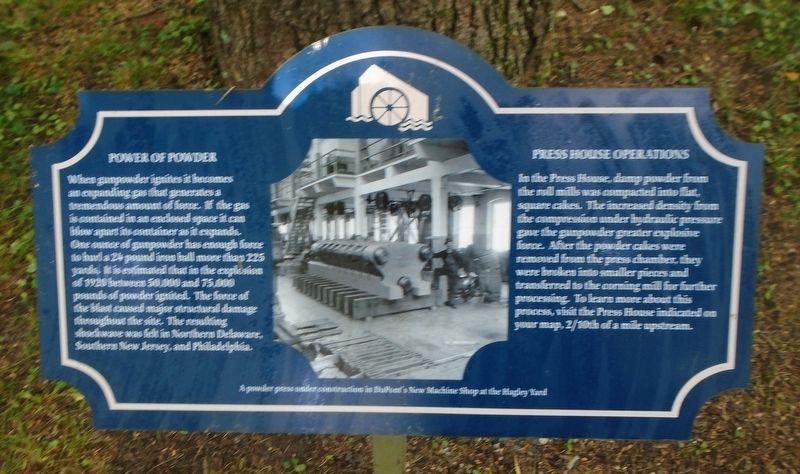 Power of Powder / Press House Operations Marker image. Click for full size.