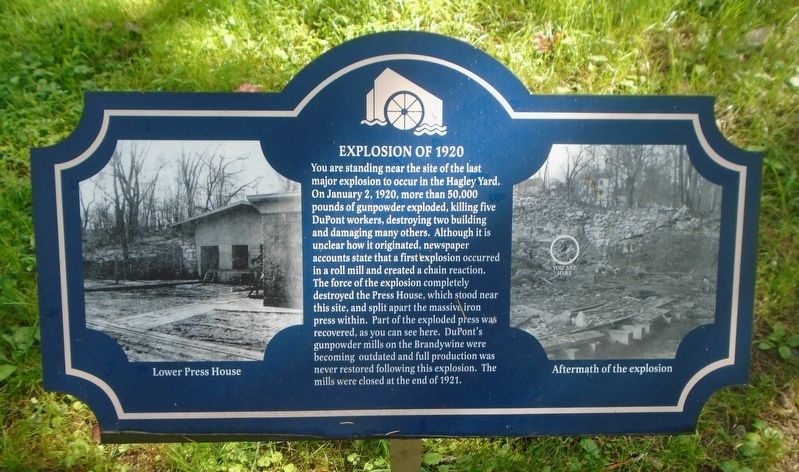 Explosion of 1920 Marker. Click for full size. Explosion of 1920 Marker image. Click for full size.