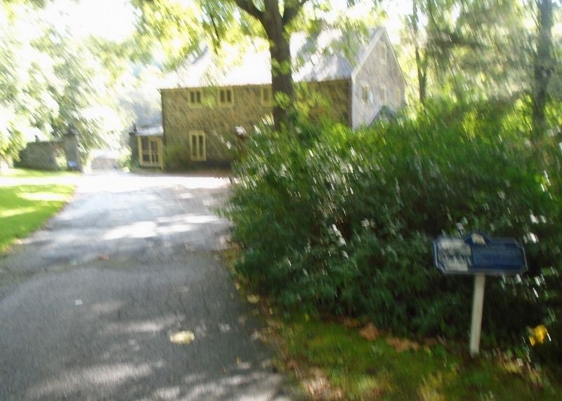 Blacksmith Shop (in distance) and Marker image. Click for full size.