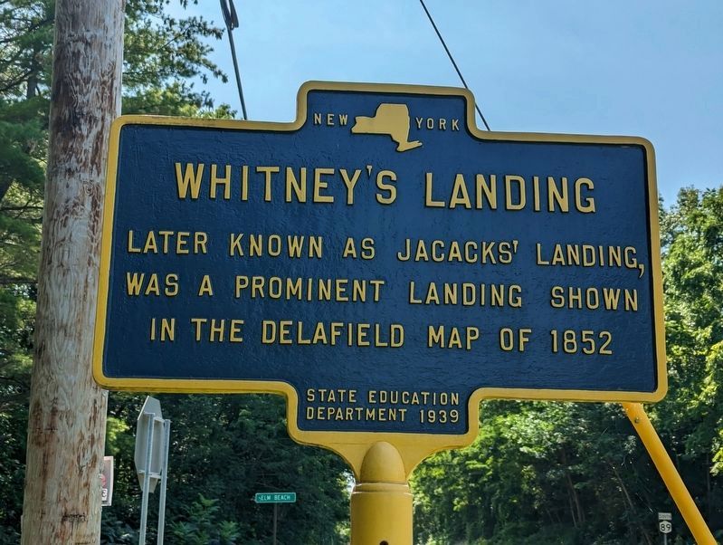 Whitney's Landing Marker. Click for full size. Whitney's Landing Marker image. Click for full size.