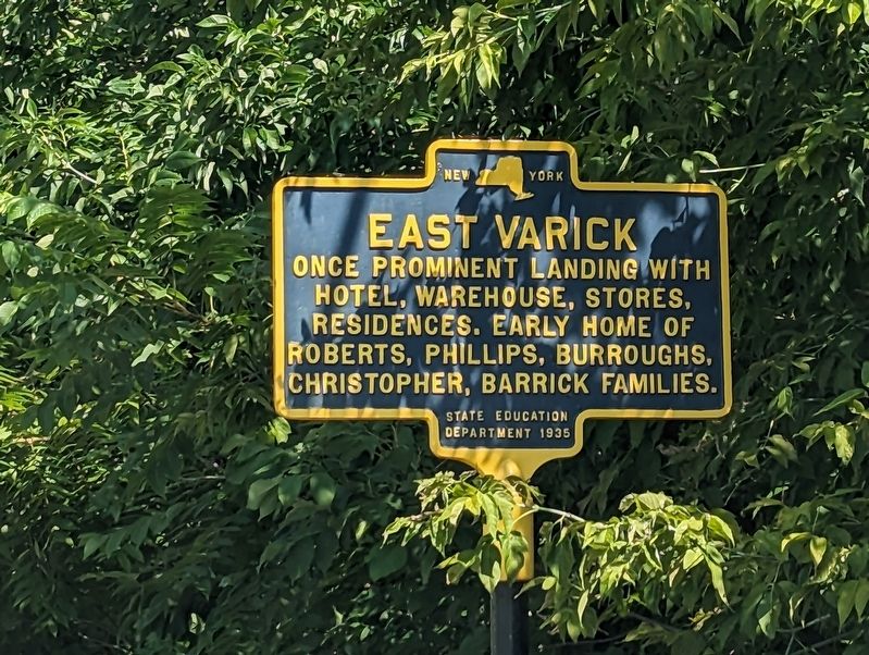 East Varick Marker image. Click for full size.