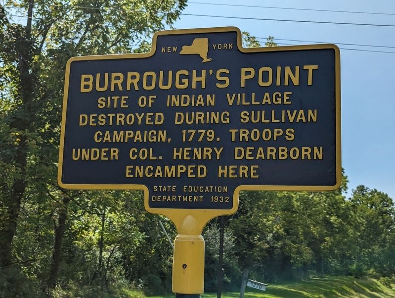 Burrough's Point Marker. Click for full size. Burrough's Point Marker image. Click for full size.