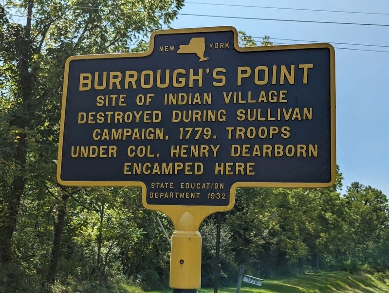 Burrough's Point Marker image. Click for full size.