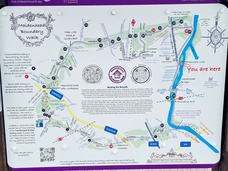 Maidenhead Boundary Walk Marker image. Click for full size.