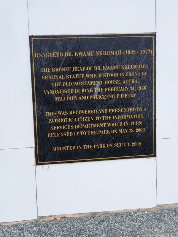 Osagyefo Dr. Kwame Nkrumah Marker. Click for full size. Osagyefo Dr. Kwame Nkrumah Marker image. Click for full size.