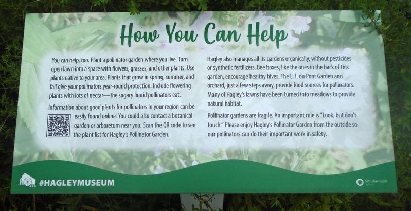 Adjacent signage -- How You Can Help. Click for full size. Adjacent signage -- How You Can Help image. Click for full size.