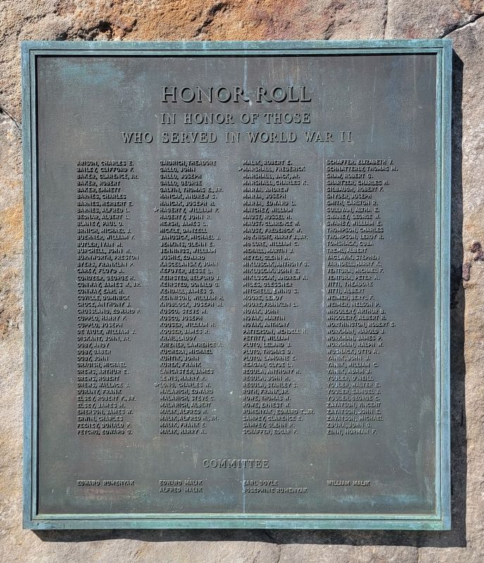 Brownfield Honor Roll Marker image. Click for full size.